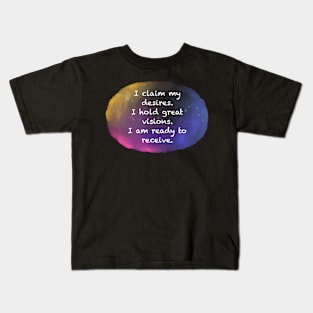 Inspirational affirmation Sticker Kids T-Shirt